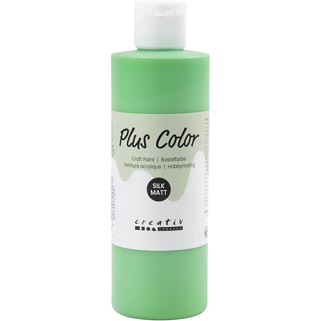 Peinture acrylique Plus Color, vert vif, 250 ml 1 bouteille