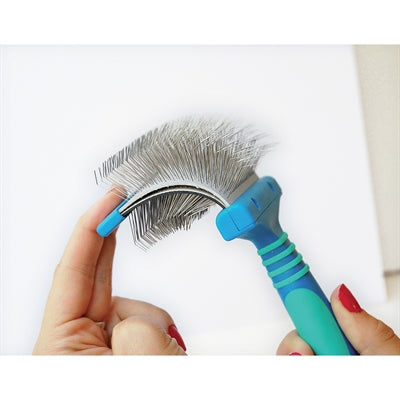 Brush vivog à double faces bleu pliable