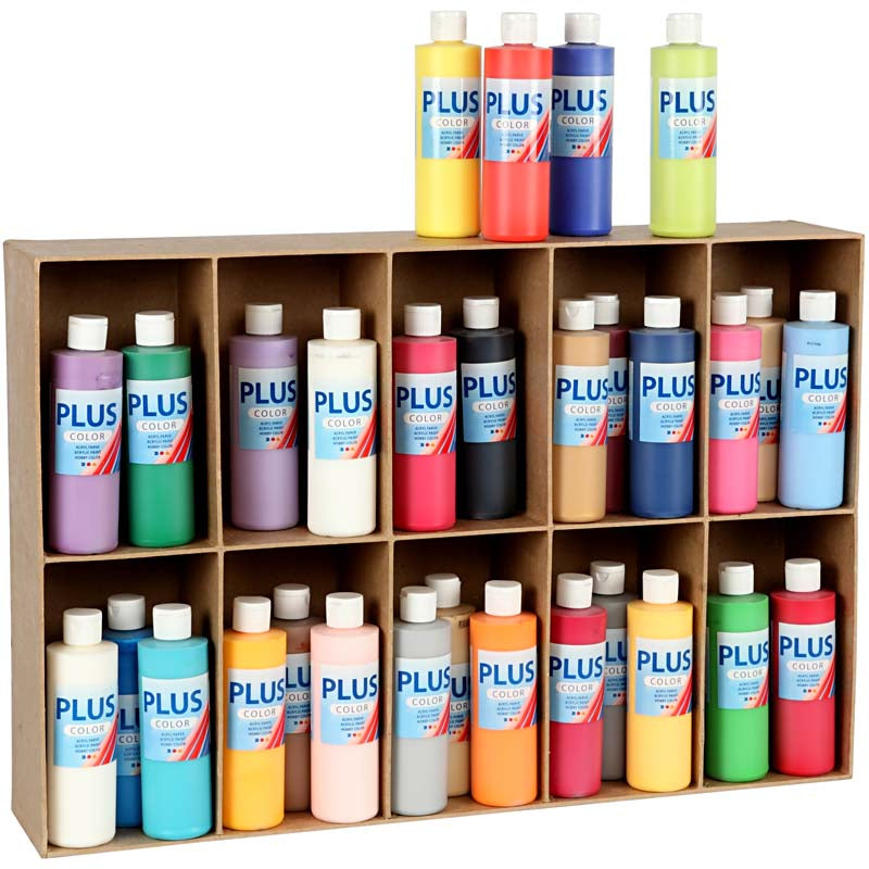 Peinture acrylique Plus Color, différentes couleurs, 30x250 ml 1 boîte