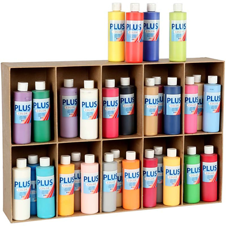 Peinture acrylique Plus Color, différentes couleurs, 30x250 ml 1 boîte