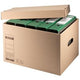 Boîte d'archives leitz carton marron