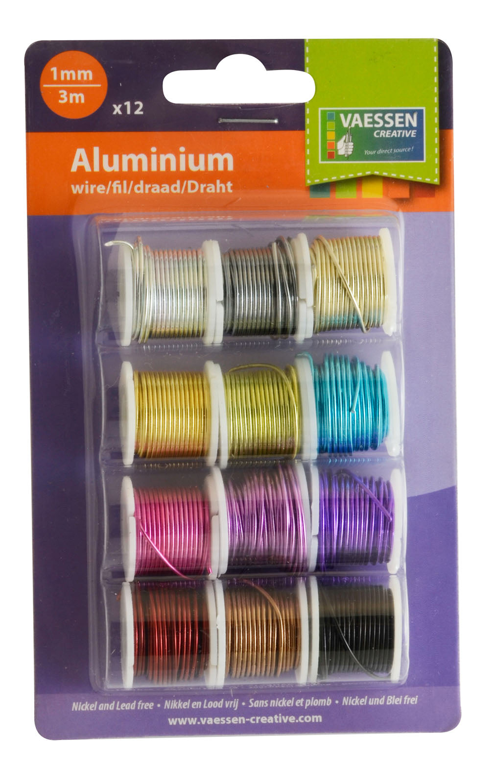 Vaessen creative • fil d'aluminium 3mx1mm 12pcs.