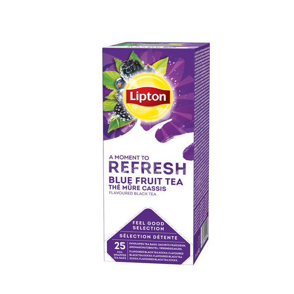 Lipton Feel Good Selection Thé noir myrtilles mûres (6x 25 pièces)