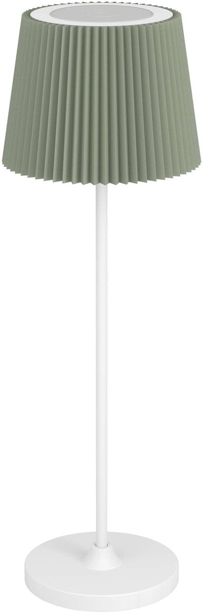 Lampe de table Eglo Leonero - rechargeable - LED - 37 cm - blanc vert - lumière blanche orientable - sans fil - dimmable