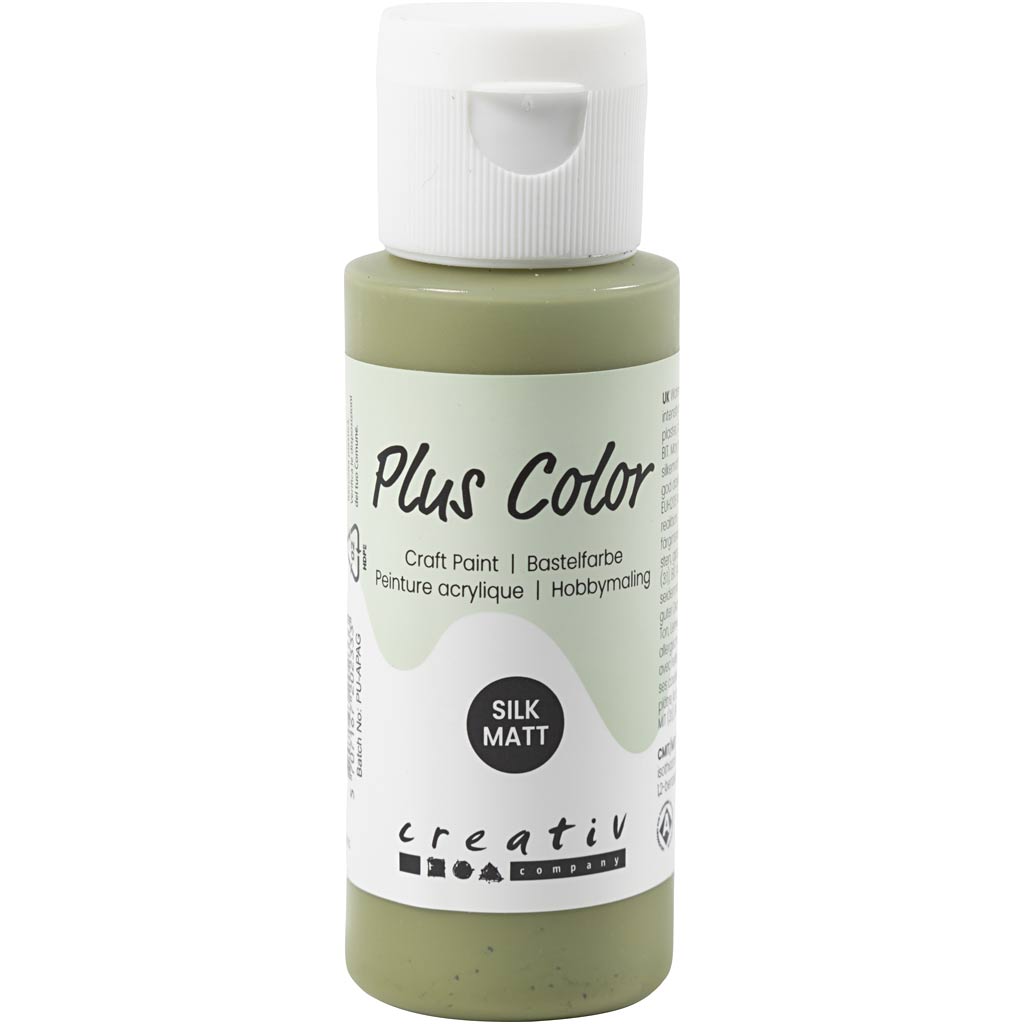 Peinture acrylique couleur plus, eucalyptus, 60 ml 1 flacon
