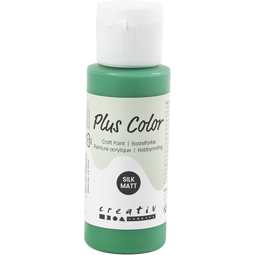 Peinture acrylique Plus Color, vert brillant, 60 ml 1 flacon