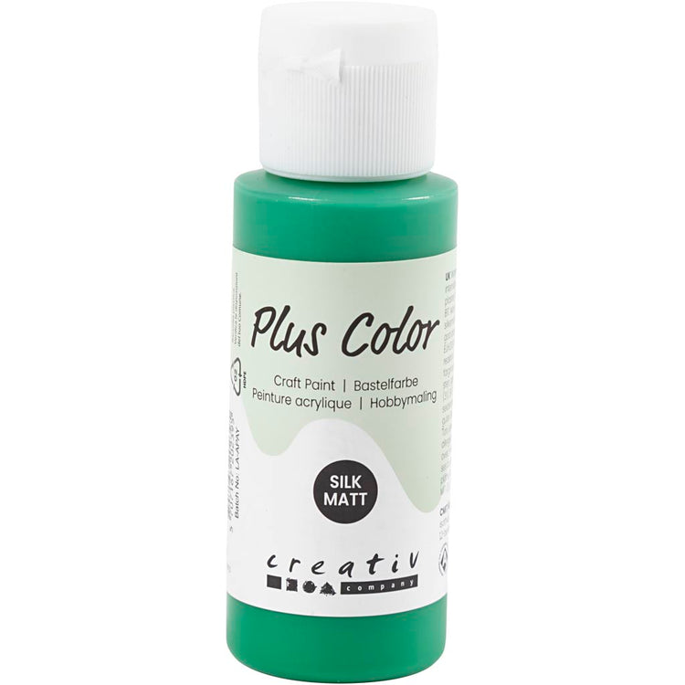 Peinture acrylique Plus Color, vert brillant, 60 ml 1 flacon