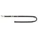 Trixie Dog Leash Premium double cousue noire réglable