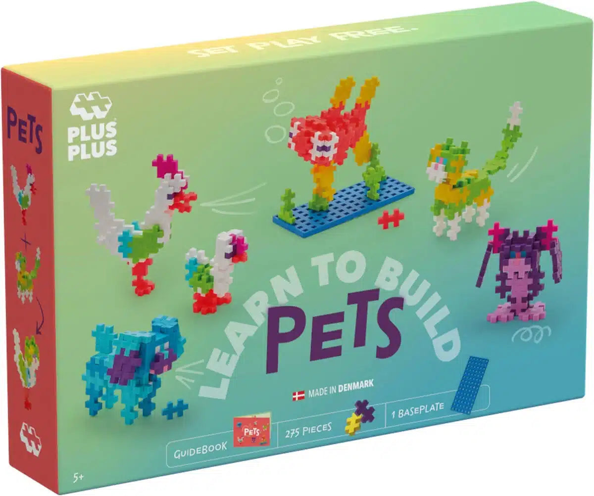 Unité de marque plus plus apprendre à construire des animaux de compagnie