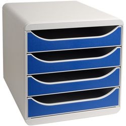 Commode big box multiform 310003d a4 27,8x34,7x26,7cm gris clair bleu