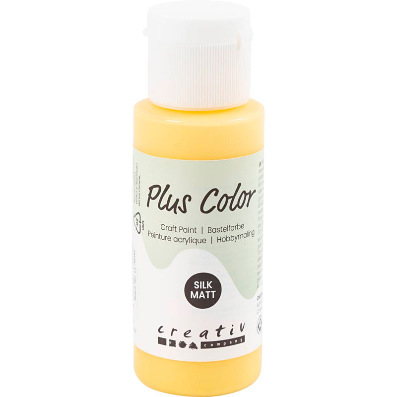 Peinture acrylique Plus Color, jaune crocus, 60 ml 1 flacon