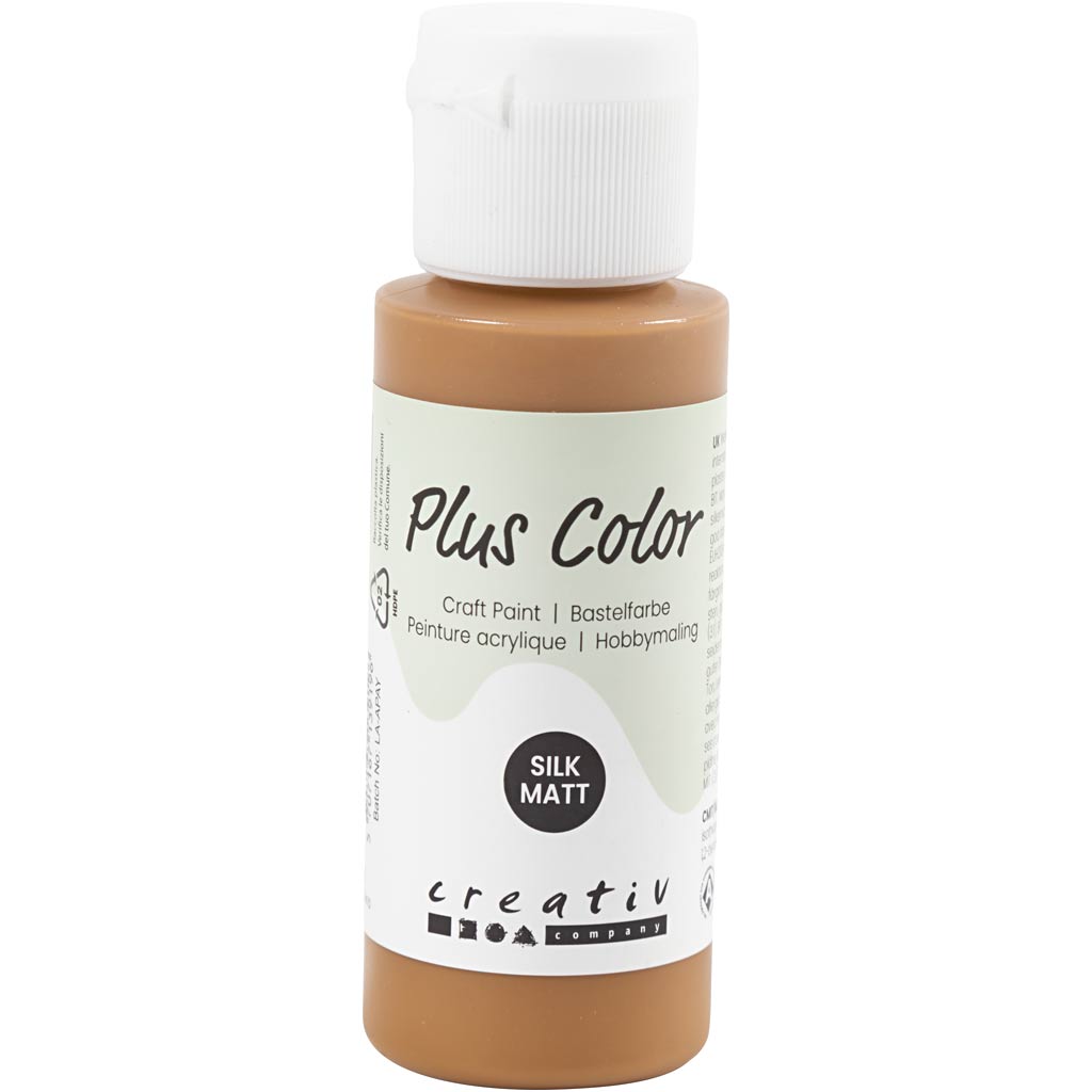 Peinture acrylique Plus Color, terre de Sienne brute, 60 ml 1 flacon