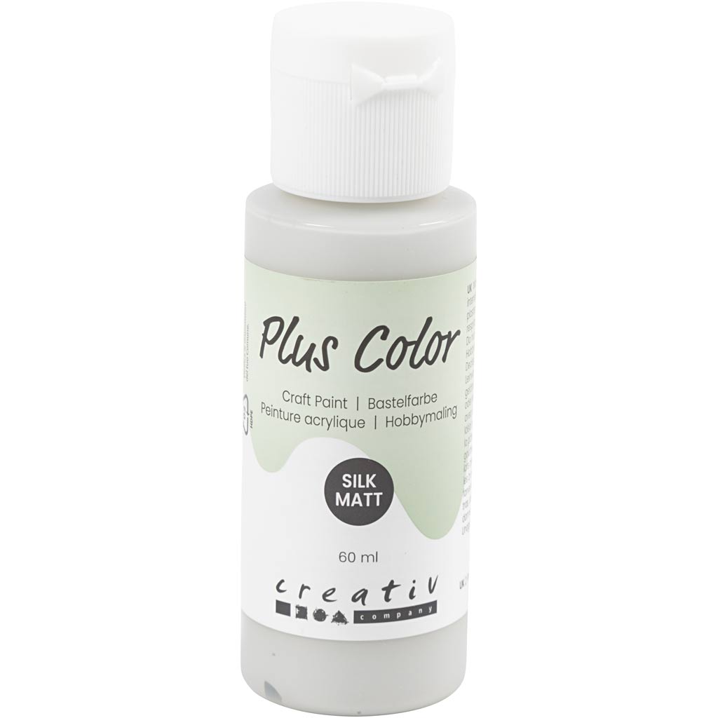 Peinture acrylique Plus Color, gris clair, 60 ml 1 flacon