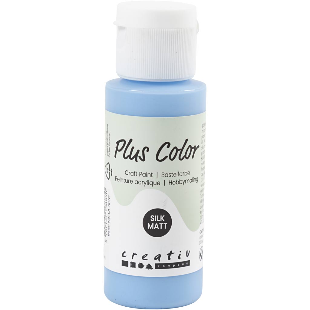 Peinture acrylique Plus Color, bleu ciel, 60 ml 1 flacon