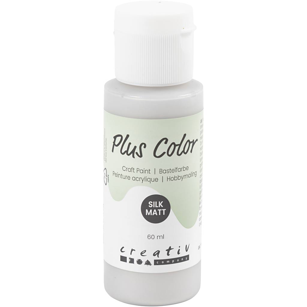 Peinture acrylique Plus Color, argent, 60 ml 1 bouteille