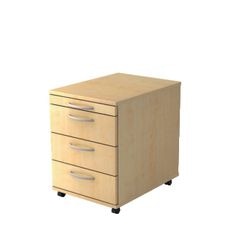 Bach bloc tiroirs mobile Hammerer 1606 bo mélamine 428x800x512mm 4 tiroirs érable