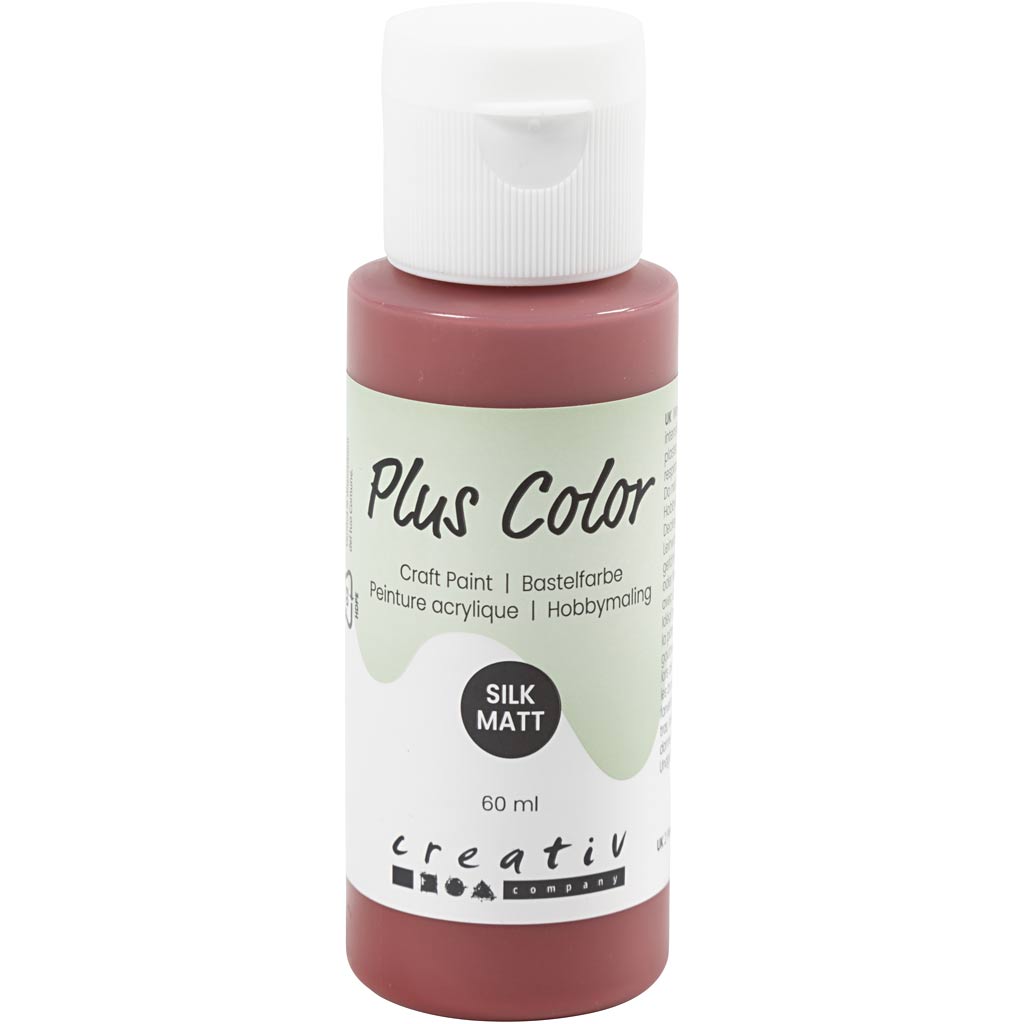 Peinture acrylique Plus Color, rouge antique, 60 ml 1 flacon