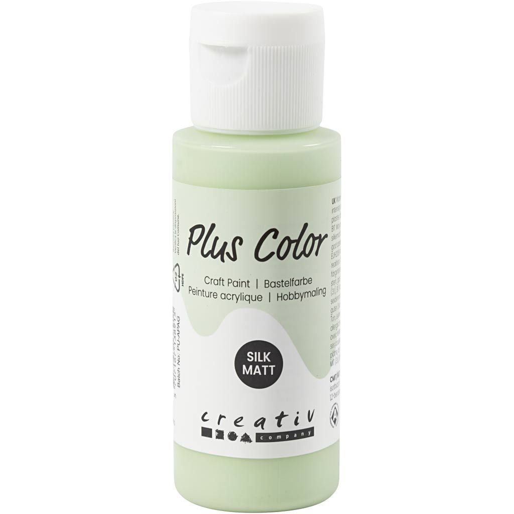 Peinture acrylique Plus Color, vert printemps, 60 ml 1 flacon