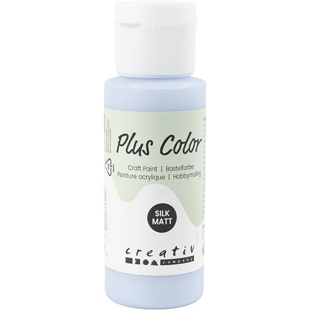 Creativ Company Plus Color Acrylique Paint, bleu clair, 60 ml