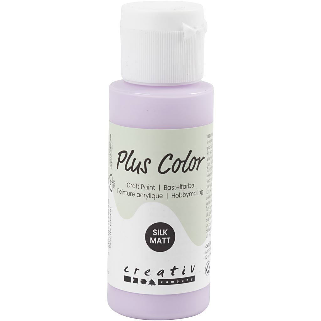 Peinture acrylique Plus Color, lilas pâle, 60 ml 1 flacon