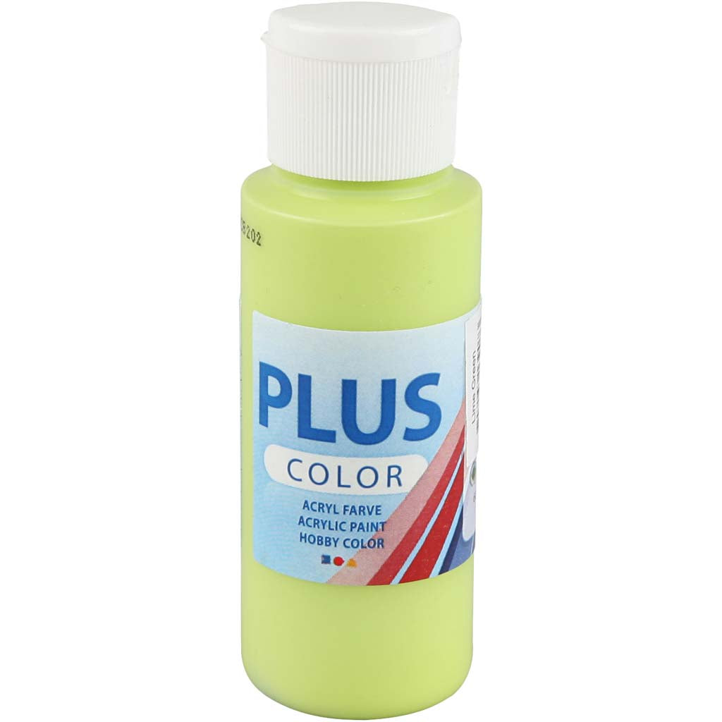 Peinture acrylique Plus Color, vert lime, 60 ml 1 flacon