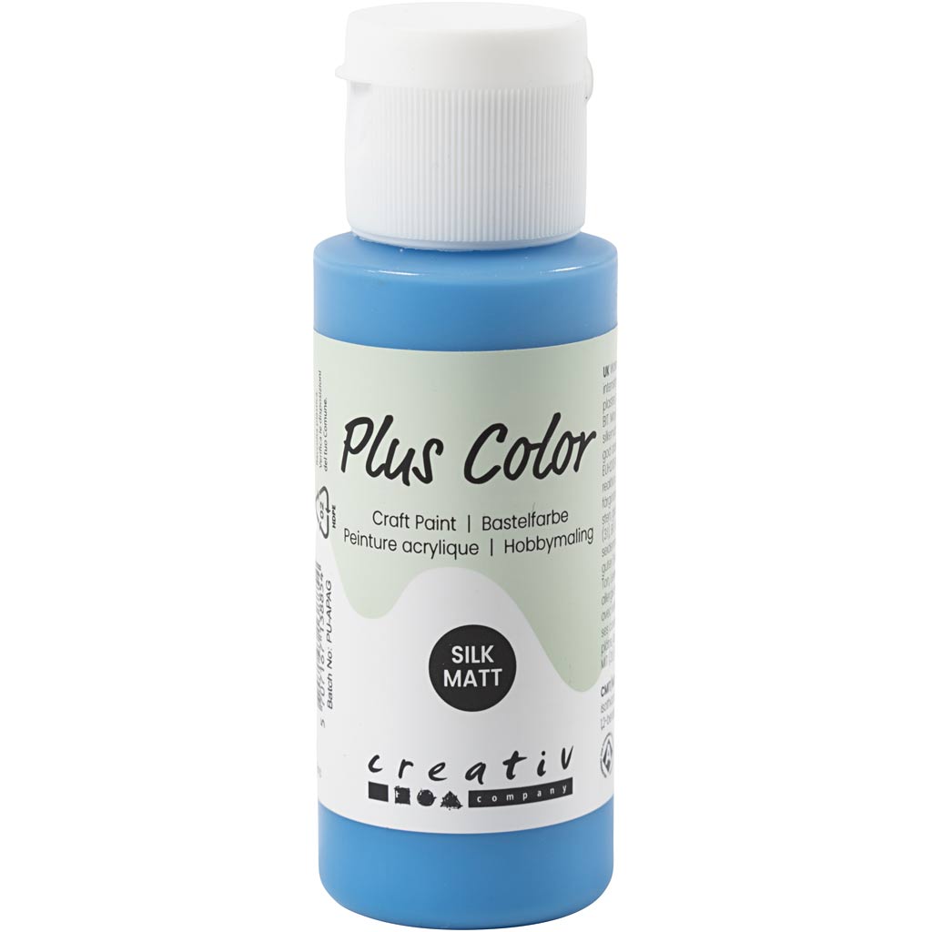 Peinture acrylique Plus Color, bleu primaire, 60 ml 1 flacon