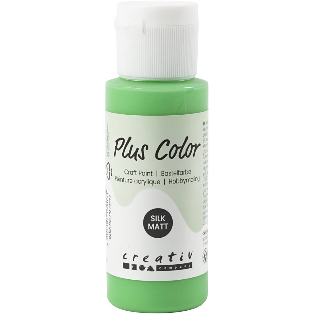 Peinture acrylique Plus Color, vert vif, 60 ml 1 flacon
