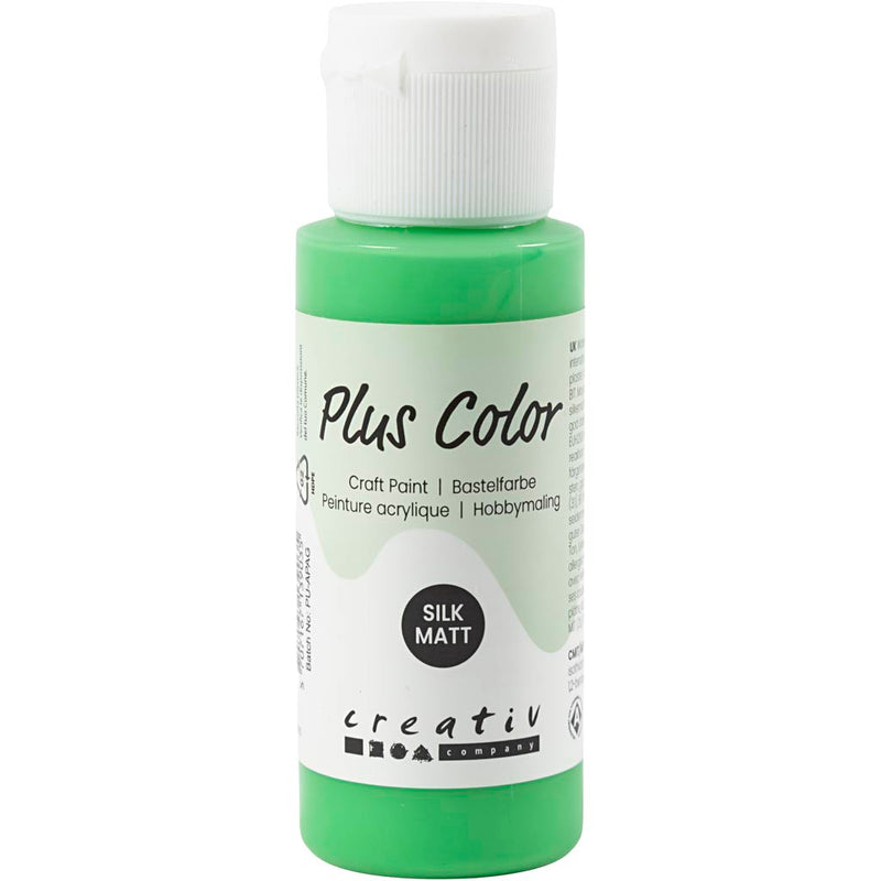 Peinture acrylique Plus Color, vert vif, 60 ml 1 flacon