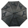 Chiens parapluies réfléchissants noirs