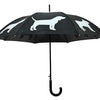 Chiens parapluies réfléchissants noirs