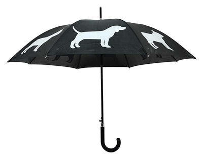 Chiens parapluies réfléchissants noirs