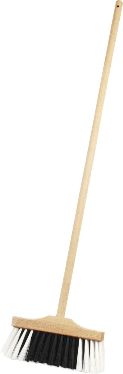Balai pour enfants Klein Toys Pure Fresh - incl. manche en bois - 18x5x60 cm - noir et blanc