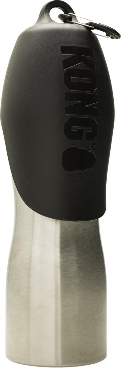 Kong h2o bouteille d'eau en acier inoxydable noir 0,75 l