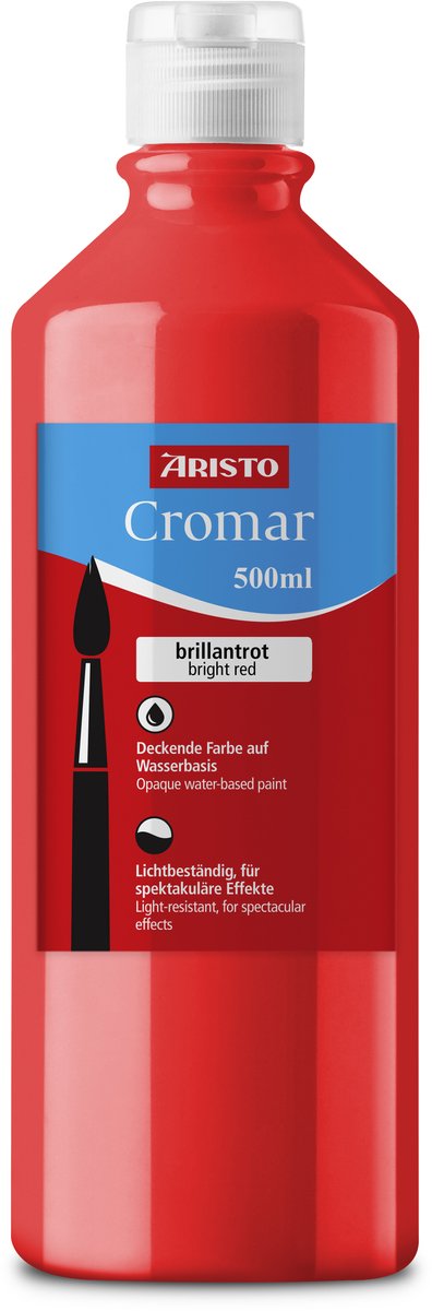 Peinture Aristo - cromar - 500ml - rouge brillant - ar-30880