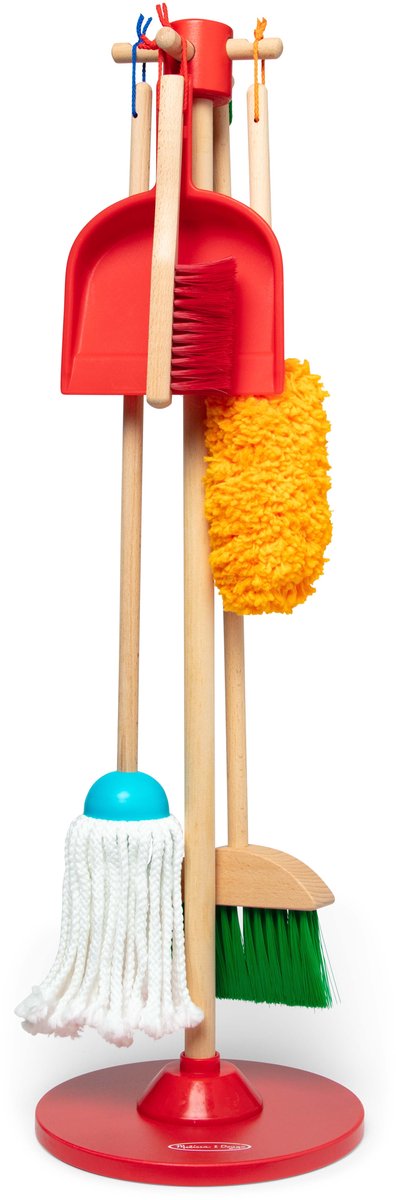 Melissa Doug - kit de nettoyage pour jouets - avec support de rangement