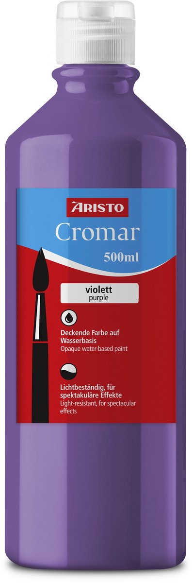Peinture Aristo - cromar - peinture acrylique - 500ml - violet - ar-30970