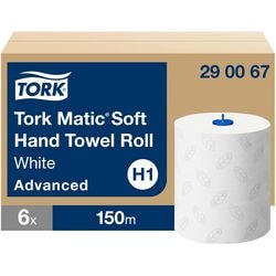 Rouleau d'essuie-mains Tork h1 matic advanced blanc 2 couches