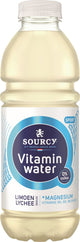 Sourcy - eau vitaminée - litchi citron vert - 6 x 1 litre - pack économique
