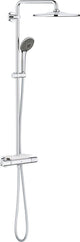 Douche à effet pluie Grohe vitalio joy 310 - ø 31 cm - avec robinet thermostatique et étagère - avec technologie cooltouch - chrome