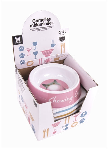 Martin Food Bowl Cat Mélamine Assorti