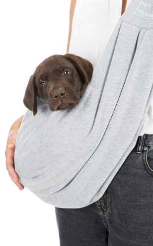 Trixie Junior Dog Sac Belly Carrier Grey Grey Green