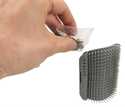 Trixie Massage Brush Brush Corner Grey