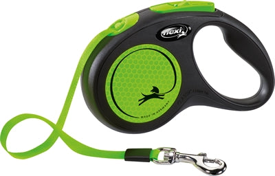 Flexi rollijn nouveau ruban néon vert noir
