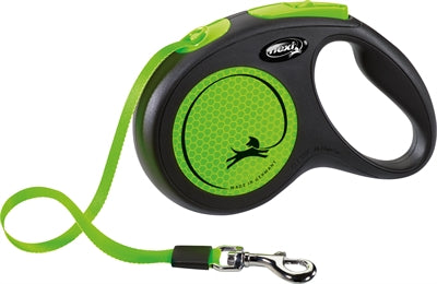 Flexi rollijn nouveau ruban néon vert noir