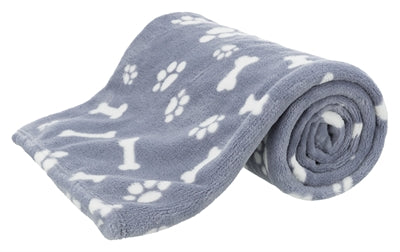 Trixie Dog Couverture Kenny Fleece Bone James Bleu