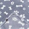 Trixie Dog Couverture Kenny Fleece Bone James Bleu