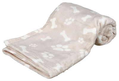 Trixie Dog Couverture Kenny Fleece Bone James beige
