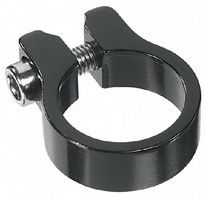 Collier de tige de selle 28,6 mm hexagonal noir