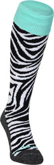 Brabo bc8300c chaussettes zebra chaussettes de sport unisexes - noir blanc