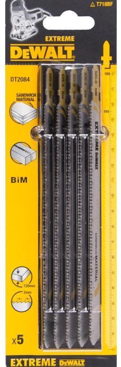 Accessoires Dewalt lame de scie sauteuse bim extreme pour panneaux sandwich (t718bf) - dt2084-qz